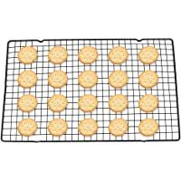 CuiGuoPing Rejilla de refrigeración antiadherente para galletas- color negro- 40 × 24-8 cm